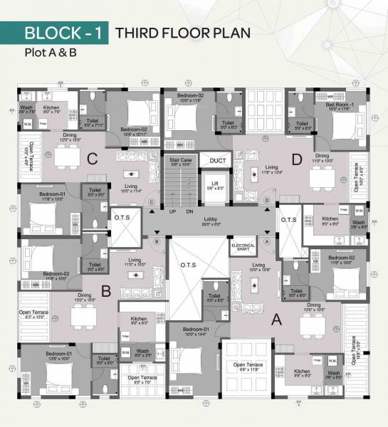  altea Block A Cluster Plan for 3rd Floor