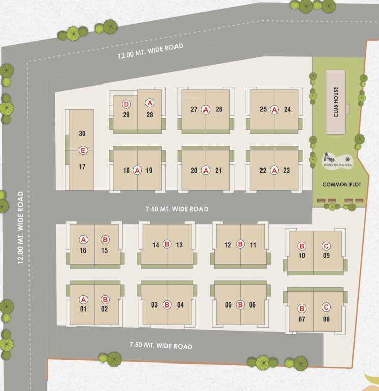  sahajanand park Layout Plan