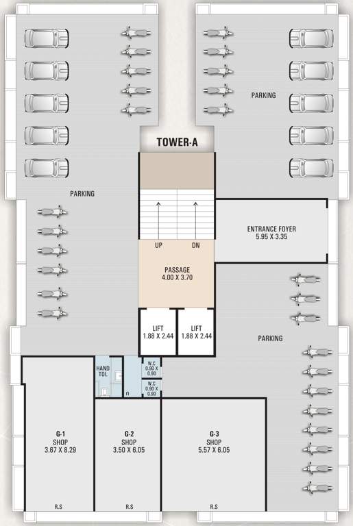  avenue A Cluster Plan for ground Floor