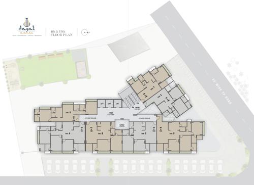  avenue Aayat Avenue Cluster Plan from 4th to 13th Floor