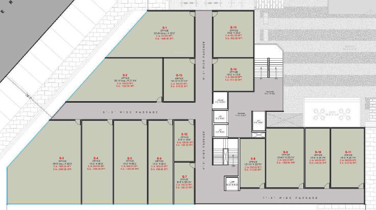 paccific Building 1 Cluster Plan For 2nd Floor