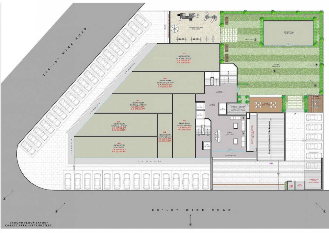 paccific Building 1 Cluster Plan For Ground Floor