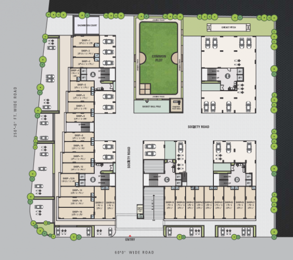  capital-crown Tower A Cluster Plan