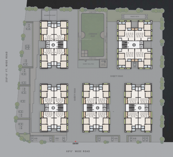  capital-crown Tower B Cluster Plan
