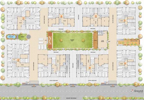 uma-greens A, B, C, D, E, F, G And H Cluster Plan for ground Floor