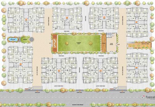  uma-greens A, B, C, D, E, F, G And H  Cluster Plan from 1st to 7th Floor