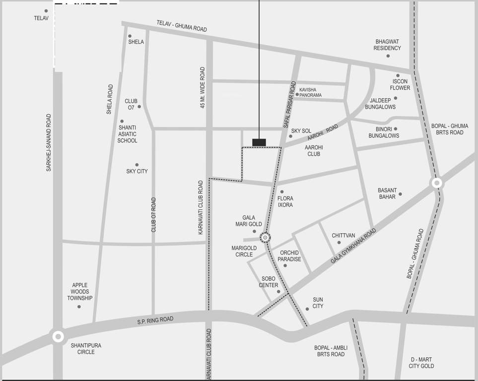  shivana aurum Location Plan