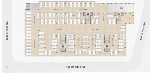  shree-hari-142 Block A, B, C And D Cluster Plan For Basement
