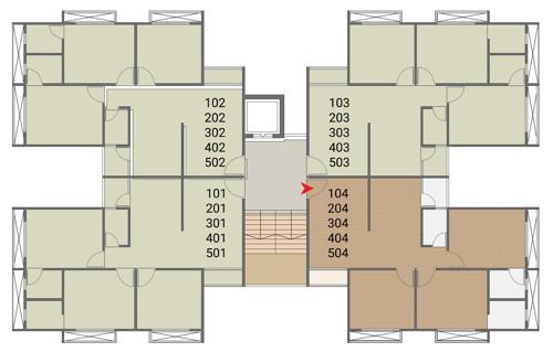  akriti-opulence Akriti Opulence Cluster Plan From 1st To 5th Floor
