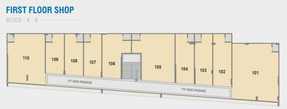  radhe skyline 2 Block A And B Cluster Plan For  First Floor