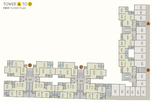  kishan-ambrosia Tower A Cluster Plan for 1st Floor