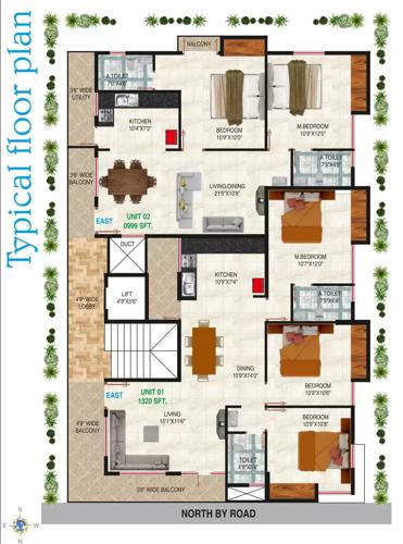  ags-lavish Ags Lavish Cluster Plan From 1st To 4th Floor