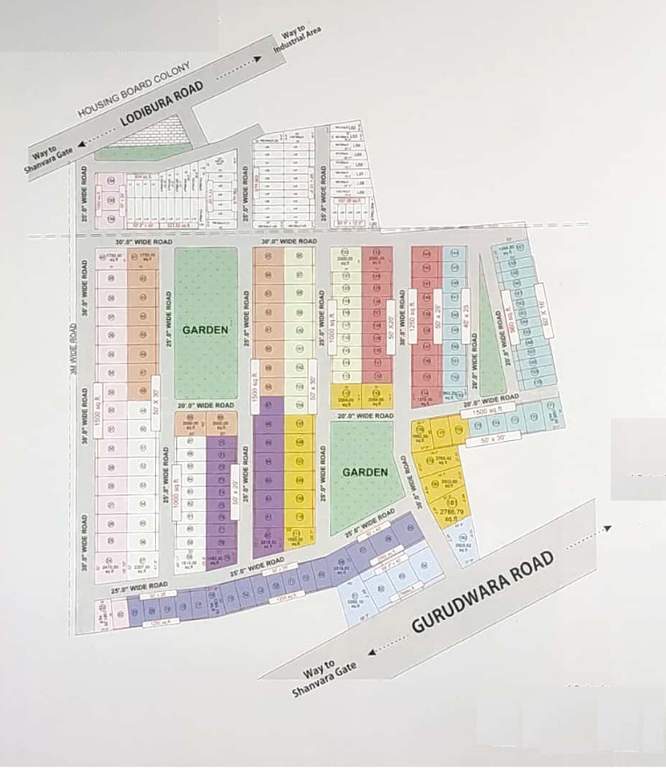 r m dhariwal township plotting Layout Plan