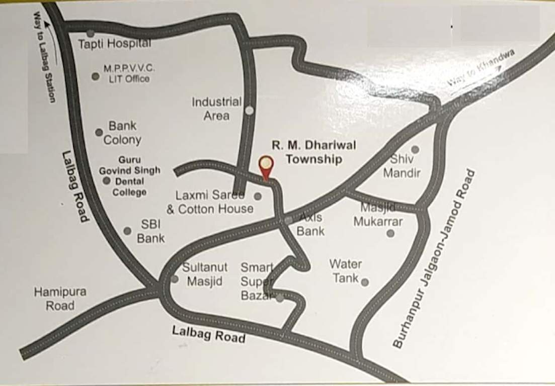 r m dhariwal township plotting Location Plan