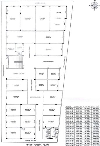  mahamaye-arcade Kemmale Mahamaye Arcade Cluster Plan for 1st Floor