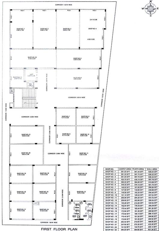  mahamaye arcade Kemmale Mahamaye Arcade Cluster Plan for 1st Floor
