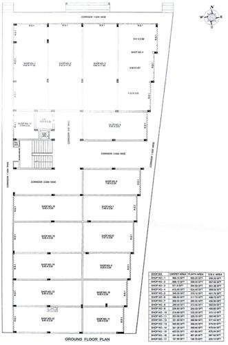  mahamaye-arcade Kemmale Mahamaye Arcade Cluster Plan for ground Floor