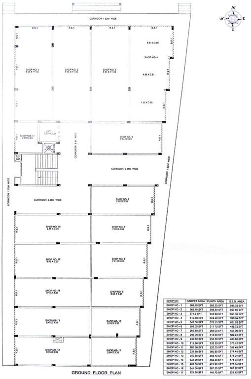  mahamaye arcade Kemmale Mahamaye Arcade Cluster Plan for ground Floor