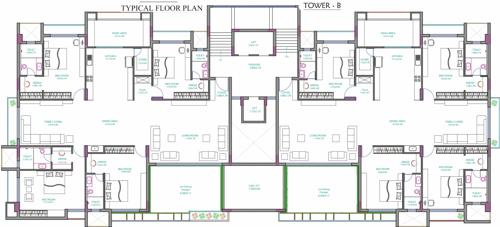  the-florenza Tower B Cluster Plan