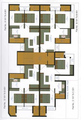  residency Riva Residency Cluster Plan from 1st to 5th Floor