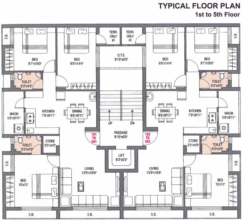 opec hill Opec Hill Cluster Plan From 1st To 5th Floor