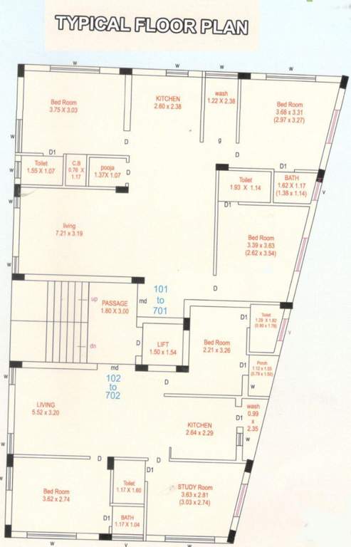  madhav darshan 1 Madhav Darshan 1 Cluster Plan From 1st To 7th Floor