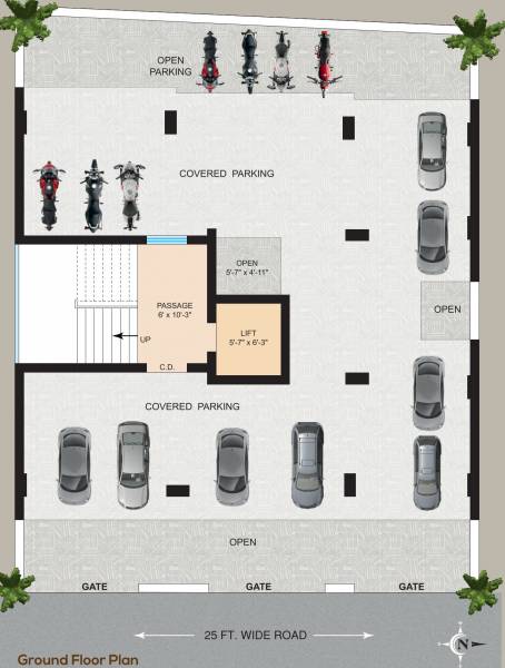  krishna-heights Krishna Heights Cluster Plan For Ground Floor