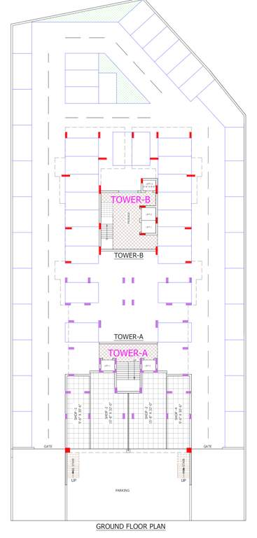  silver hills Tower A Cluster Plan