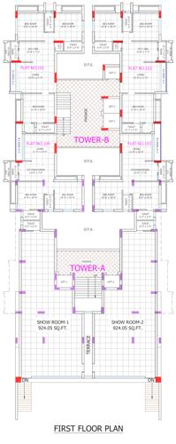  silver-hills Tower A Cluster Plan for 1st Floor