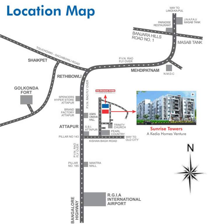  sunrise tower Location Plan