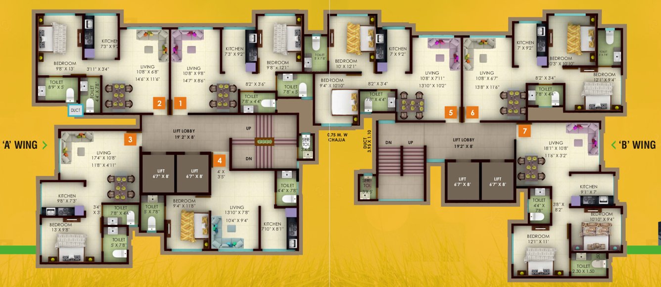  venus heights Typical Cluster Plan