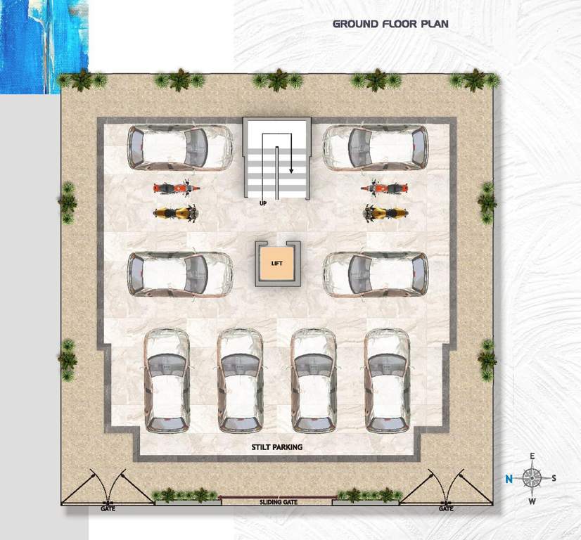 shri gajanan residency 1 Cluster Plan for ground Floor
