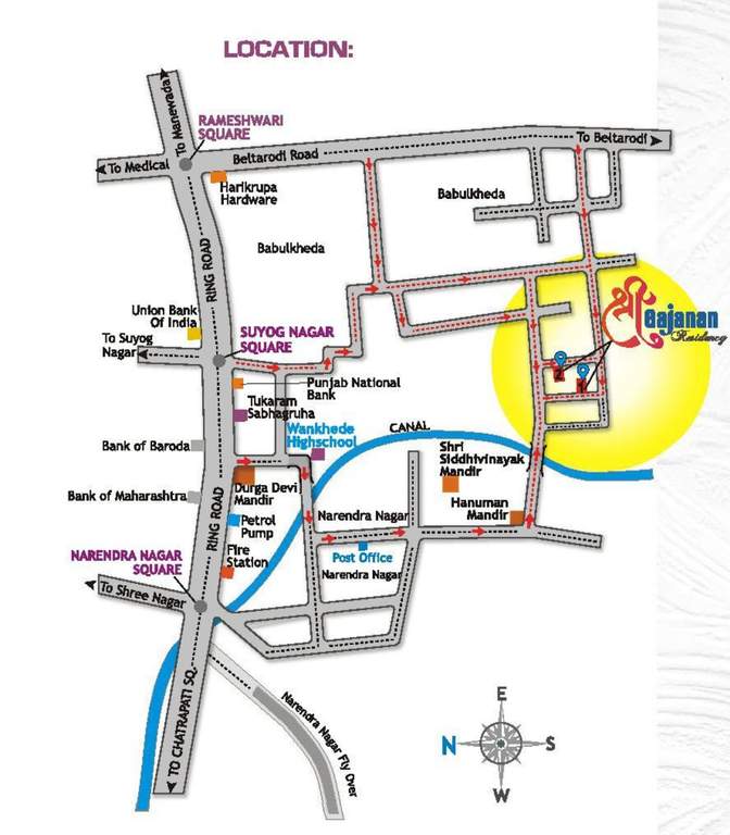 shri gajanan residency 1 Location Plan