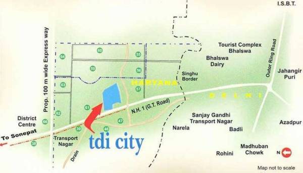  city-kundli Location Plan