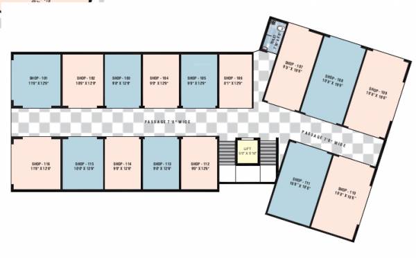 First Floor Cluster Plan shree-sai-palace First Floor Cluster Plan