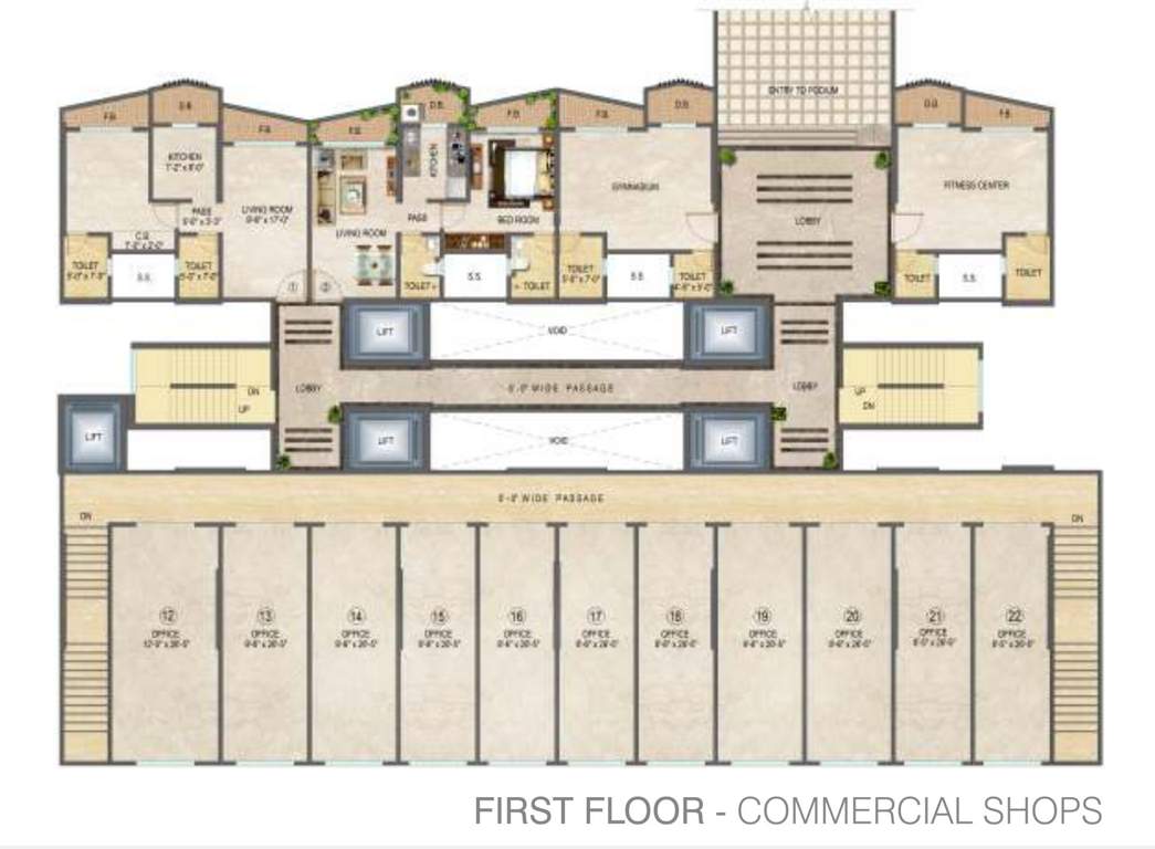  exotica i Exotica I Cluster Plan for 1st Floor