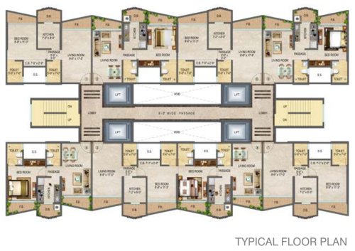  exotica-i Exotica I Cluster Plan for Typical Floor