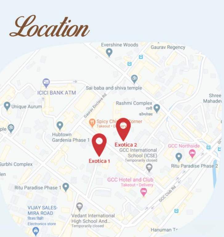  exotica i Location Plan