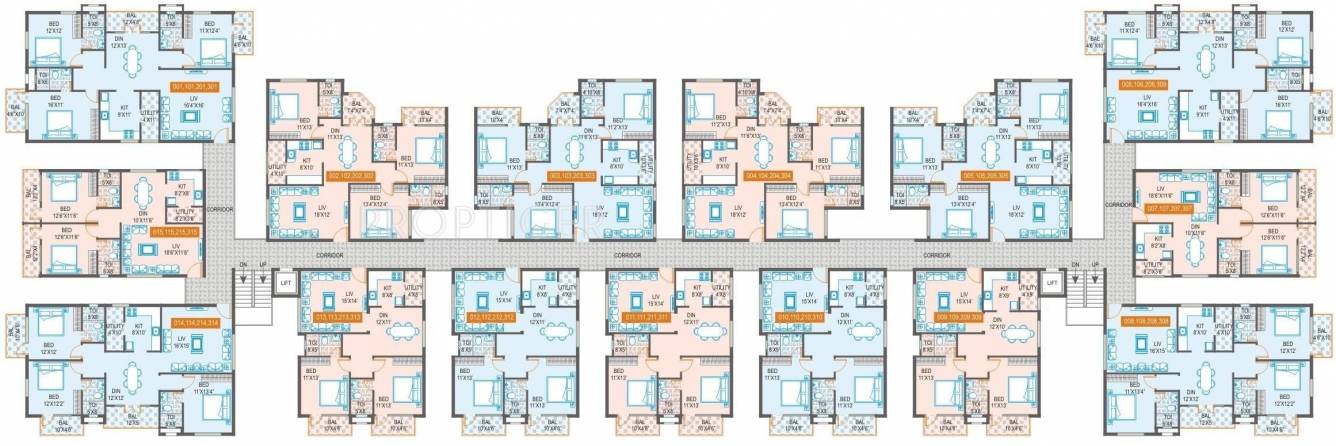  serenity Tower 1 Cluster Plan