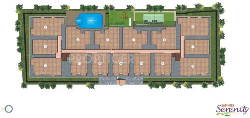  serenity Images for Layout Plan of Samhita Serenity