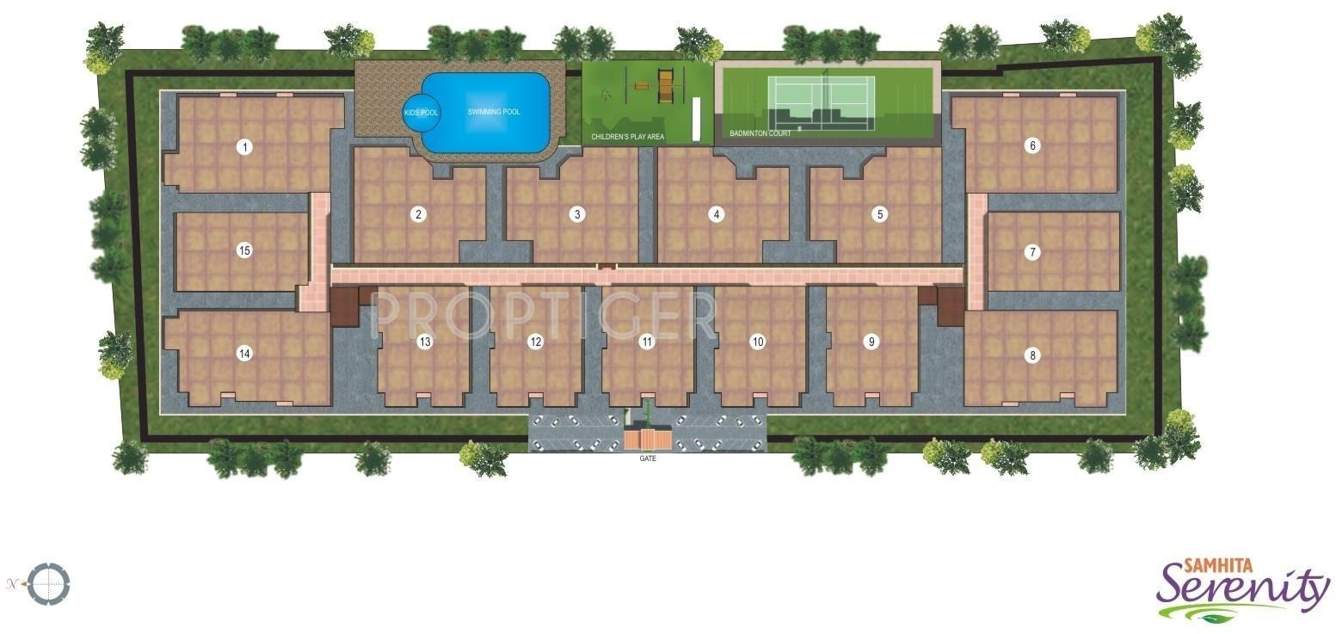  serenity Images for Layout Plan of Samhita Serenity