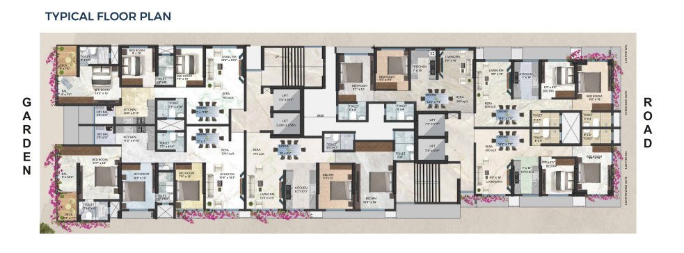  shree suryodaya Wing A And Wing B Cluster Plan