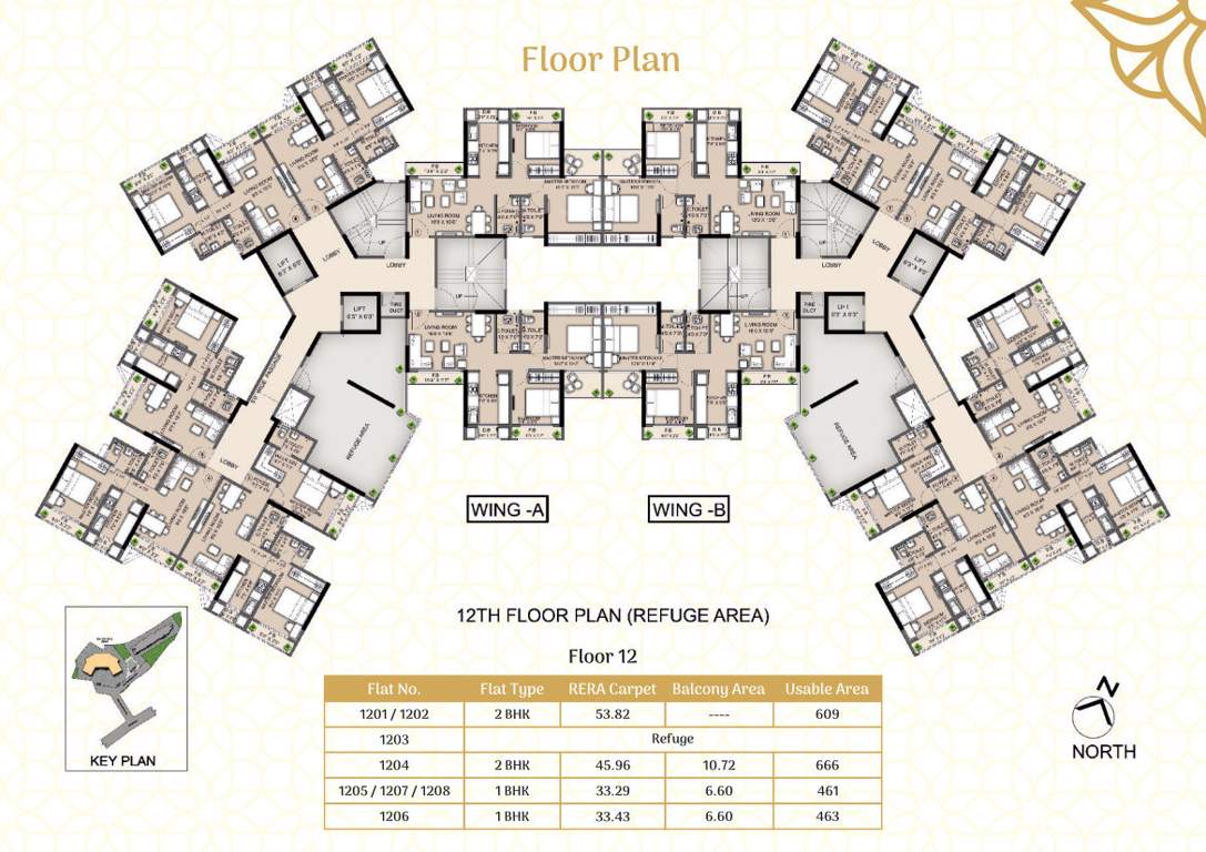  saniya city Mariyam Heritage Cluster Plan for 12th Floor