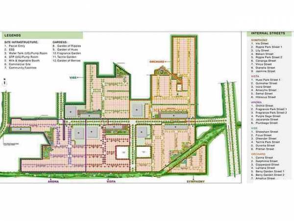 masterPlan of Godrej Retreat 1
