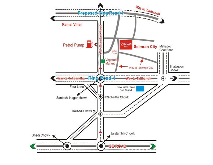 simran city extension Location Plan