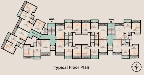  aarambh Morya Aarambh Typical Cluster Plan