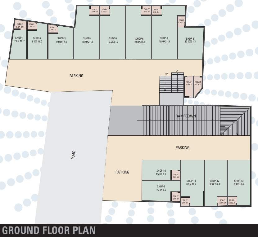  flats Flats Cluster Plan for Ground Floor