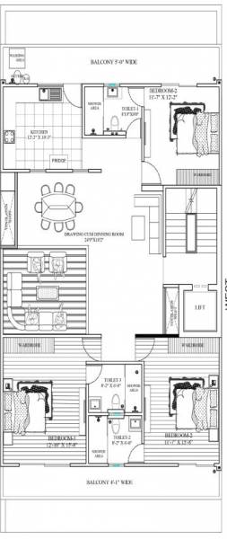  palm-floors-3 Palm Floors 3 Cluster Plan for Typical Floor