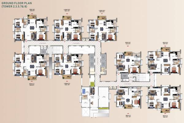  tridasa-tower-1-to-9 Tower 2 Cluster Plan