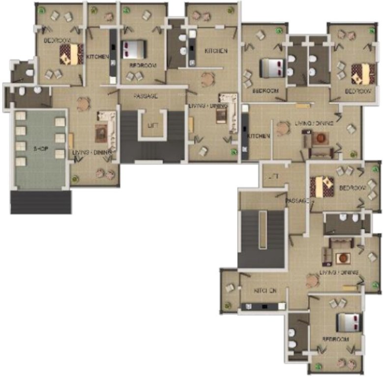  casa de thivim Casa De Thivim Cluster Plan for ground Floor